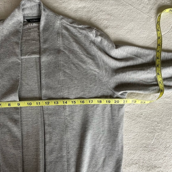 NWOT L.L. Bean Women's SoftFlex Long Open Cardigan - Picture 4 of 7